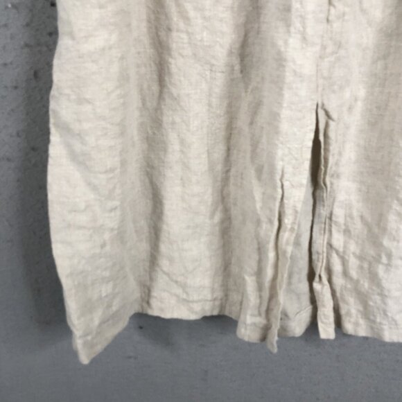 Boheme 3 Skirt Womens 10 US Beige Linen Lagenlook Boho Minimalist Airy Beach - Picture 12 of 16